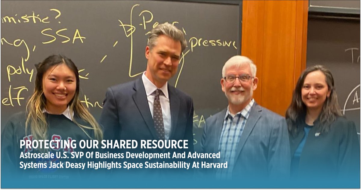 Astroscale U.S. (@astroscale_us) on Twitter photo Our SVP of Business Development & Advanced Systems Jack Deasy recently highlighted the economic case for space sustainability with <a href="/HarvardHBS/">Harvard Business School</a> MBA students. The class discussed the newly released book “Space to Grow: Unlocking the Final Economic Frontier.”
The class discussed Our SVP of Business Development & Advanced Systems Jack Deasy recently highlighted the economic case for space sustainability with <a href="/HarvardHBS/">Harvard Business School</a> MBA students. The class discussed the newly released book “Space to Grow: Unlocking the Final Economic Frontier.”
The class discussed