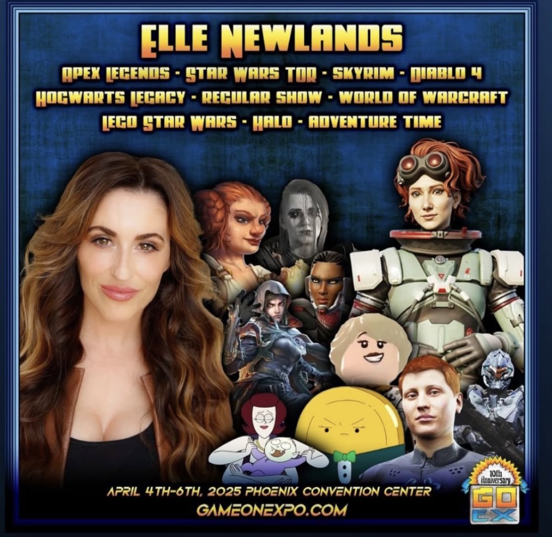 Elle Newlands (@ellenewlands) on Twitter photo Hey darlins, if you’re in the Phoenix area April 4th-6th, I’ll be at <a href="/GameOnExpo/">Game On Expo</a> (Phoenix Convention Center) the whole weekend. Please come by and visit 🙌🏻🥰 #ApexLegends #DiabloIV #StarWars Hey darlins, if you’re in the Phoenix area April 4th-6th, I’ll be at <a href="/GameOnExpo/">Game On Expo</a> (Phoenix Convention Center) the whole weekend. Please come by and visit 🙌🏻🥰 #ApexLegends #DiabloIV #StarWars