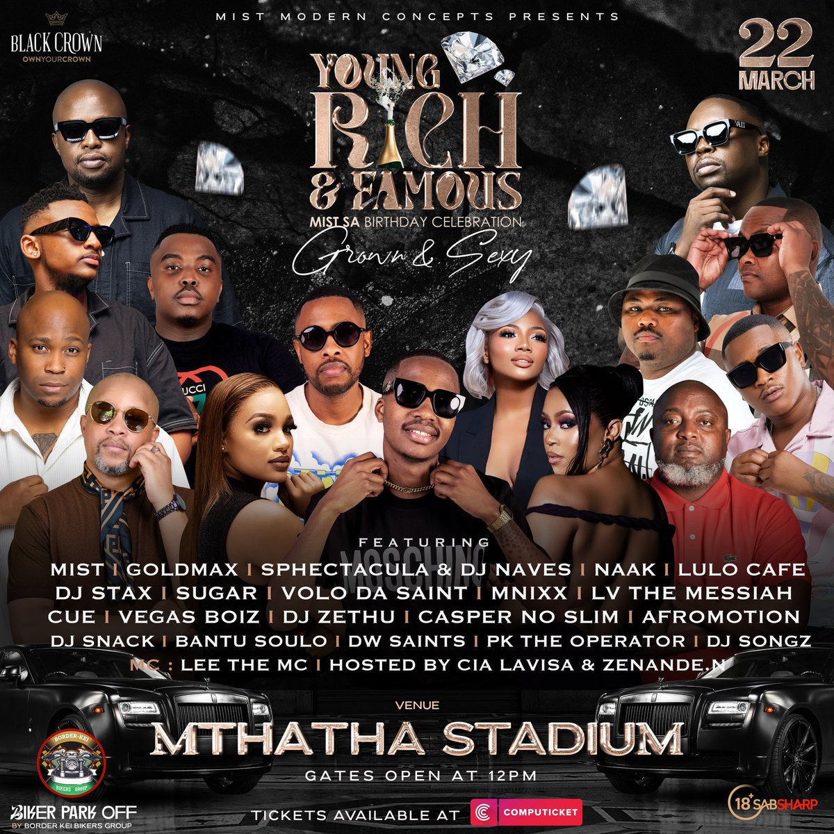 #Mthatha 
📞For Table Bookings / Reservations 065 975 0700 

Tickets available at Shoprite &amp; Checkers stores Nationwide 

Also available online : computicket-boxoffice.com/e/young-rich-a…