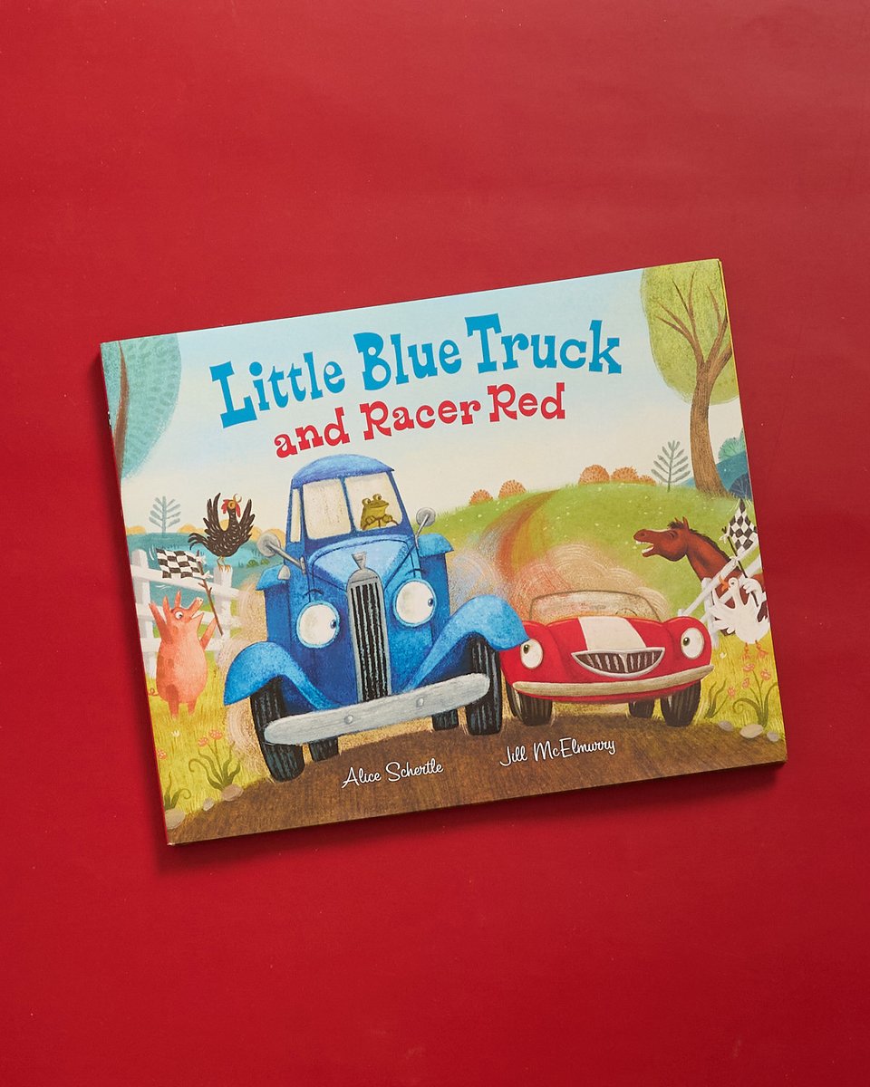 Beep! Beep! Zoooom! 🚗 🚙 Meet Racer Red, who's made for speed and loves to go fast!

Little Blue Truck and Racer Red is available in less than TWO weeks. Preorder your copy today! harpercollins.com/products/littl…