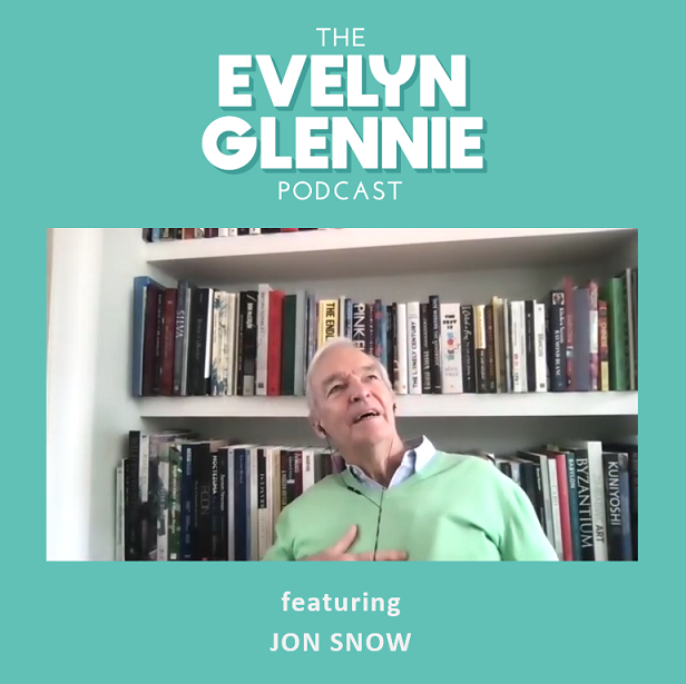 In 2022, <a href="/jonsnowC4/">Jon Snow</a> joined me to share anecdotes about his incredible career, including his adventures in reporting from his trusty bicycle! 

Full episode: youtu.be/cLMkk1-7Rec

#TheEvelynGlenniePodcast #JonSnow #Newsreader #Journalist #Percussion #Podcast #EvelynGlennie