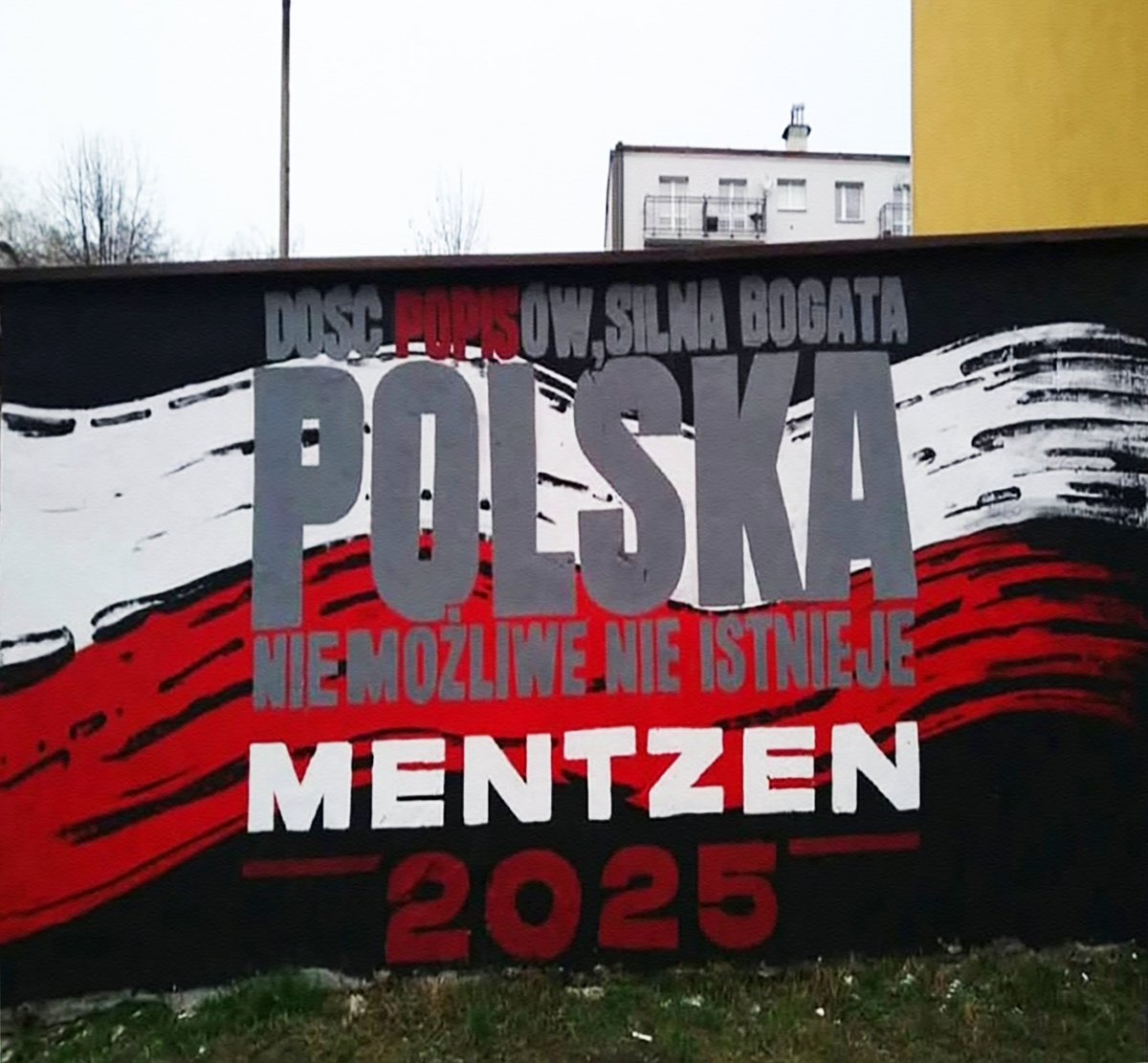 MalickiPawe's tweet photo. ✅ Niesamowity mural #Mentzen2025! 👏👏👏 https://t.co/8URmjFUJ40