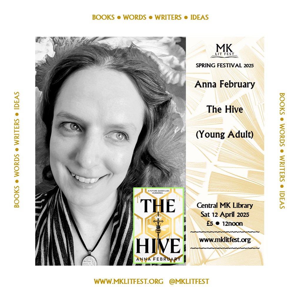 Chicken House (@chickenhsebooks) on Twitter photo One month to go until <a href="/afesmith/">Anna February</a> makes an appearance at @mklitfest to talk all things THE HIVE!🐝
Have you got your ticket yet?
Head to: mklitfest.org/anna-february for all the details! One month to go until <a href="/afesmith/">Anna February</a> makes an appearance at @mklitfest to talk all things THE HIVE!🐝
Have you got your ticket yet?
Head to: mklitfest.org/anna-february for all the details!