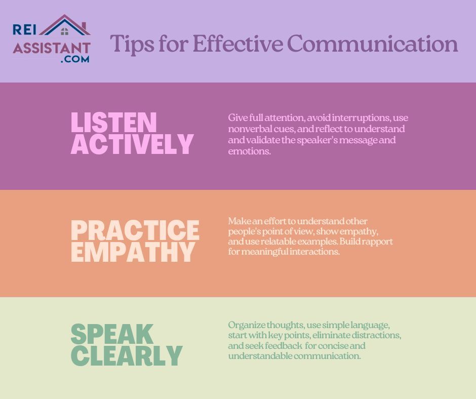 elsaoden's tweet image. #EffectiveCommunication #Listen #Empathize #Talk #REIAssistant