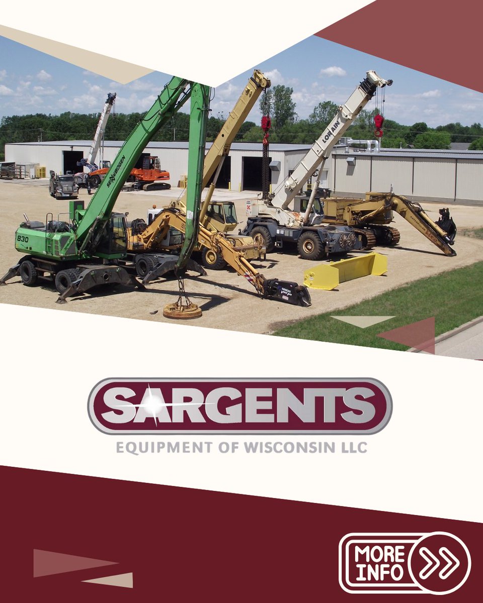 SargentsEquipWI's tweet photo. Tough Industries. Tough Jobs. Dependable Service.

That’s the Sargents Way.

#scrapmetal #heavyequipmentrepair https://t.co/pc6556nZyA