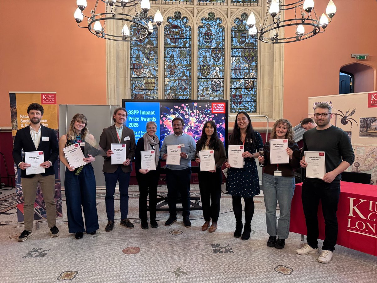 King's Social Science & Public Policy (@kingssspp) on Twitter photo 🥳 Congratulations to <a href="/poppyellislogan/">Poppy Ellis Logan</a>, overall winner of the <a href="/KingsSSPP/">King's Social Science & Public Policy</a> Impact Prize 2025!
📣 Her work on public health messaging impressed the judges and the audience.
🏆 Many thanks and congratulations to all the prize winners and runners-up from across the Faculty.
Read 🥳 Congratulations to <a href="/poppyellislogan/">Poppy Ellis Logan</a>, overall winner of the <a href="/KingsSSPP/">King's Social Science & Public Policy</a> Impact Prize 2025!
📣 Her work on public health messaging impressed the judges and the audience.
🏆 Many thanks and congratulations to all the prize winners and runners-up from across the Faculty.
Read