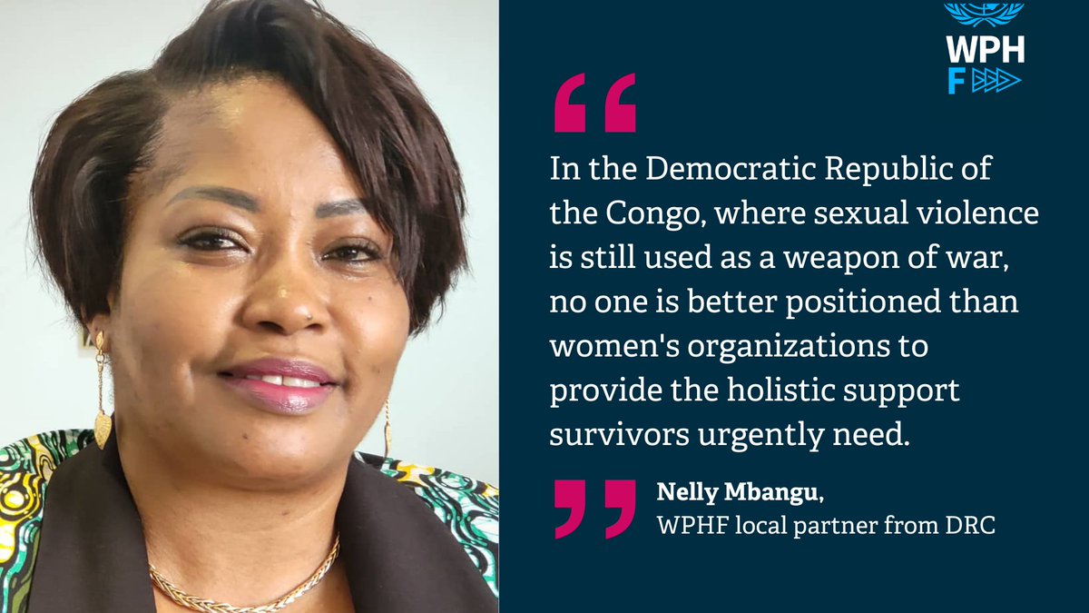 In complex humanitarian crises like the one in #DRC, including women's orgs in decision-making at all levels is essential to ensure the needs of women &amp; girls are reflected in nat'l humanitarian plans, as emphasized by <a href="/wphfund/">Women's Peace & Humanitarian Fund</a> partner Nelly Mbangu at today’s #CSW69 side event.