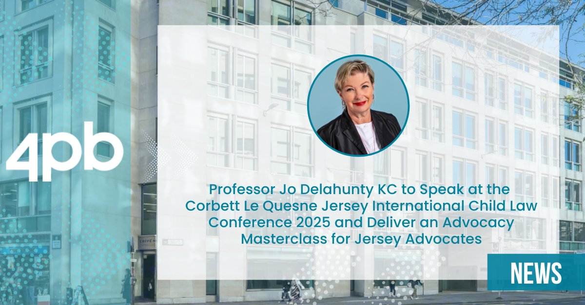 The <a href="/CorbettLeQuesne/">Corbett Le Quesne</a>  Jersey International Child Law Conference 2025 will take place this Friday, with this year’s theme focusing on #Addiction.

corbettlequesne.com/conferences/20…

Joining their afternoon lineup is Professor Jo Delahunty KC (<a href="/JoDQC/">Prof Jo Delahunty KC</a>), who has been invited as a guest speaker