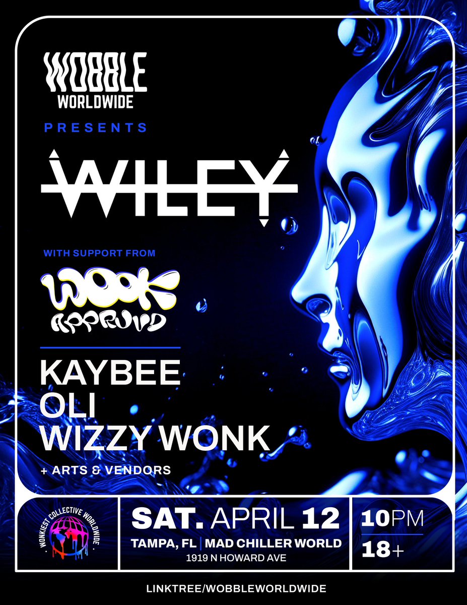 WILEY (@codenamewiley) on Twitter photo Florida, it’s finally happening! I’m making my debut with Wobble World Wide at <a href="/MadChillerWorld/">Mad Chiller</a> in Tampa - April 12th! I’m hyped to experience the Florida energy firsthand!
Keep and eye on Wobble World Wide on insta for some giveaway opportunities!
🔗
posh.vip/e/wiley-x-www Florida, it’s finally happening! I’m making my debut with Wobble World Wide at <a href="/MadChillerWorld/">Mad Chiller</a> in Tampa - April 12th! I’m hyped to experience the Florida energy firsthand!
Keep and eye on Wobble World Wide on insta for some giveaway opportunities!
🔗
posh.vip/e/wiley-x-www