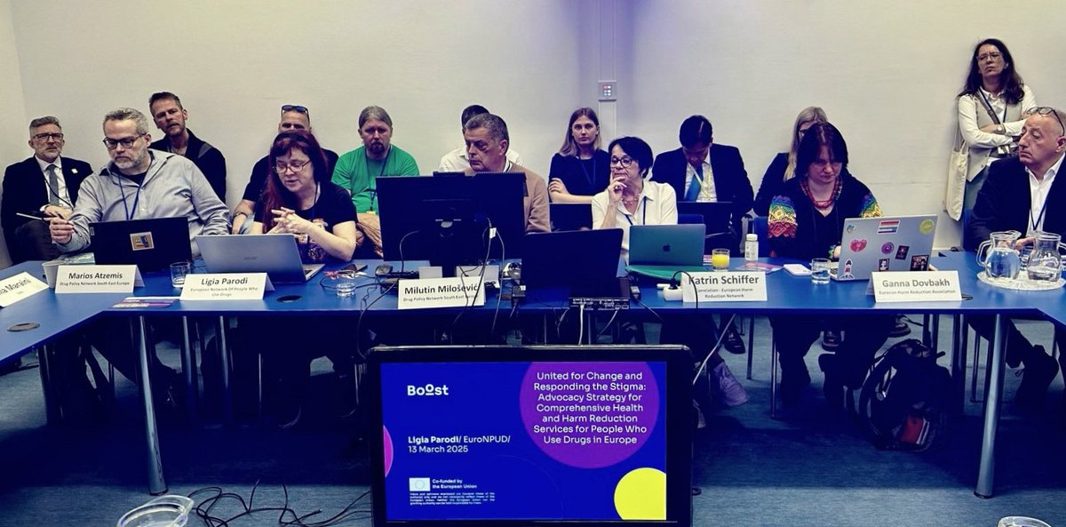 Together with our colleagues from <a href="/CorrelationNet/">Correlation - European Harm Reduction Network</a> <a href="/EHRA2017/">EHRA</a> and <a href="/EuronpudO/">EuroNPUD-Official</a>, we hosted today the side event "Advocacy in Action: Advancing Comprehensive Health and Harm Reduction Services" at the 68th UN Commission on Narcotic Drugs
#CND68