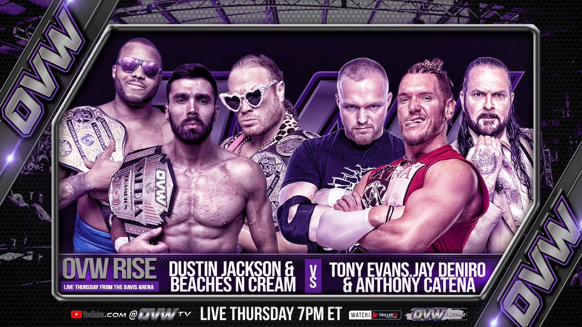TOMORROW! We have stacked this week’s OVW RISE with incredible action from top to bottom!

Secure your spot - OVWTix.com