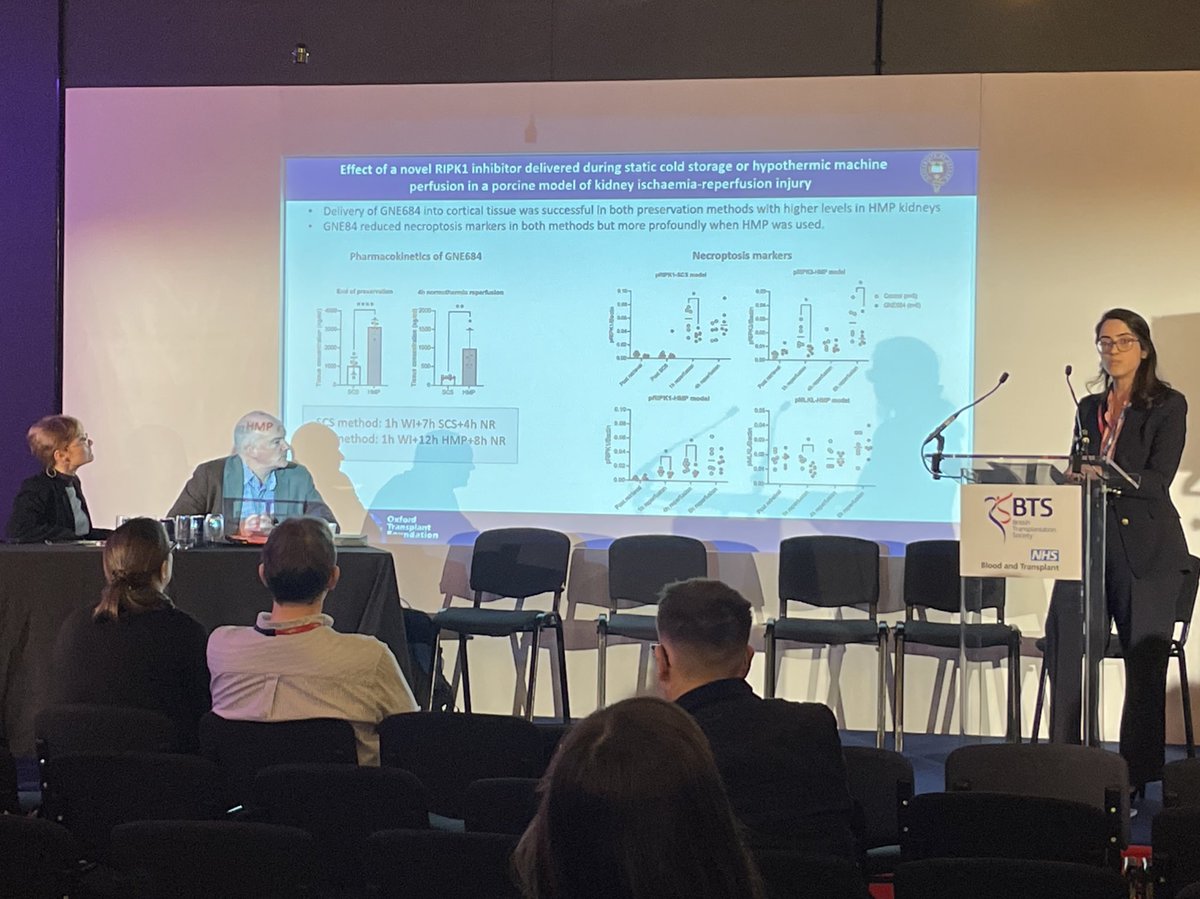 Azita Mellati, a doctoral researcher at <a href="/NDSurgicalSci/">Nuffield Department of Surgical Sciences</a>, presenting our work on RIPK intervention in a porcine model to mitigate IRI <a href="/UniofOxford/">University of Oxford</a> <a href="/OxfordMedSci/">Medical Sciences</a>