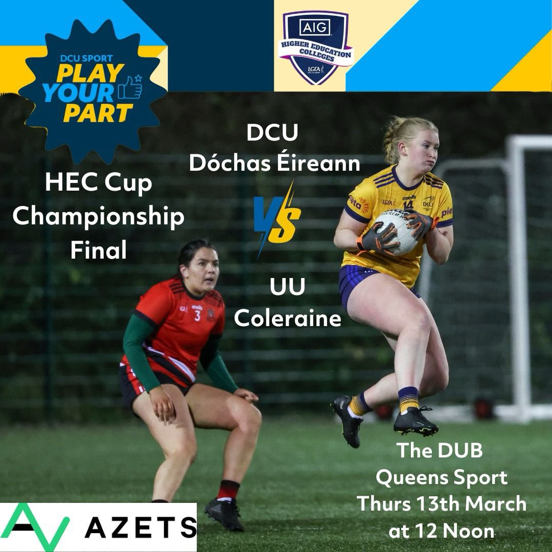DCUDocEirGAA's tweet photo. Two big @LadiesFootball finals tomorrow in @QueensGAA https://t.co/jHjm6K8oMk