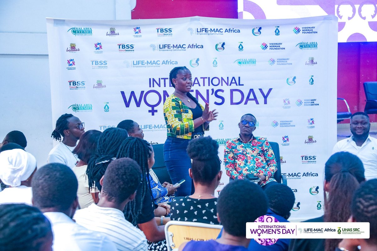 LifeMacAfrica's tweet image. During #IWD2025, Ms. Korleki Setor Akpey shared powerful insights on leadership: "Everybody is a leader." Step up, embrace challenges &amp;amp; lead from anywhere!  

#AccelerateAction #LifeMacAfrica #UHASSRC #LMC #SalariaEyeMed #TBSSGh #Batatas #VisionaryNormanFoundation