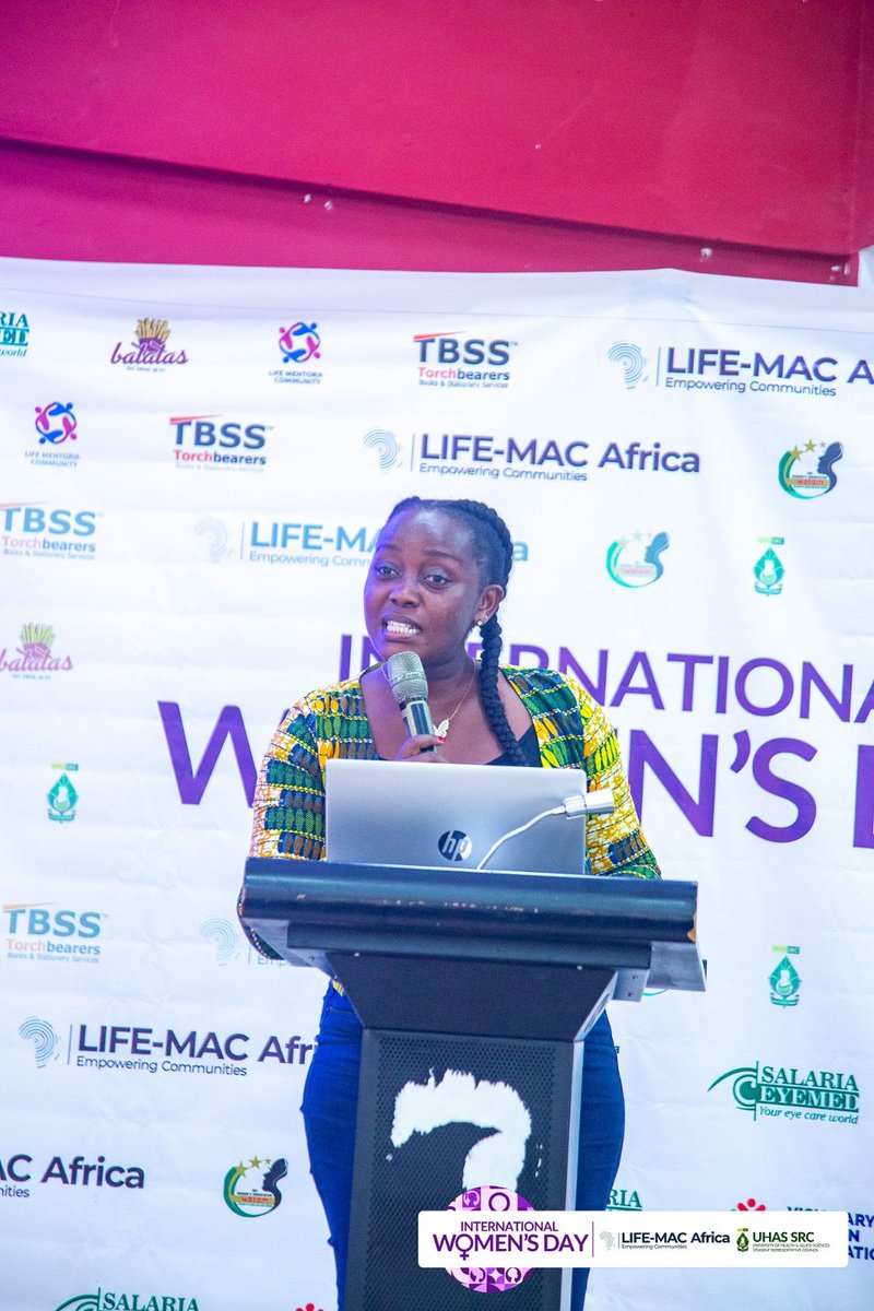 LifeMacAfrica's tweet image. During #IWD2025, Ms. Korleki Setor Akpey shared powerful insights on leadership: "Everybody is a leader." Step up, embrace challenges &amp;amp; lead from anywhere!  

#AccelerateAction #LifeMacAfrica #UHASSRC #LMC #SalariaEyeMed #TBSSGh #Batatas #VisionaryNormanFoundation