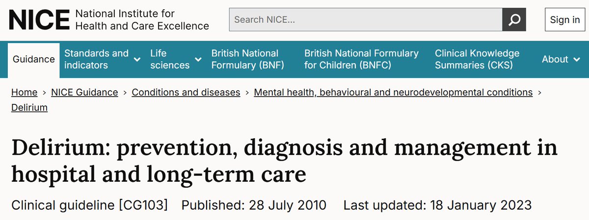 A_MacLullich's tweet image. #Delirium can easily be missed or misdiagnosed. 

Raising healthcare professionals' awareness and training in delirium detection is essential. 

Check the NICE guidelines for recognition and management: 

nice.org.uk/guidance/cg103.

#WDAD2025 #DeliriumEducation