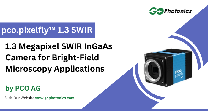 gophotonics's tweet photo. The pco.pixelflyTM 1.3 SWIR from PCO AG is a 1.3 MP SWIR InGaAs Camera with a spectral range of 350 nm - 1700 nm.

Click here to Download the Datasheet https://t.co/692OE6g0gn

#PCOAG #megapixel #SWIR #InGaAs #cameras #spectral #Featured #Products #photonics #INDUSTRY #Insights https://t.co/eyR5r6DwaB