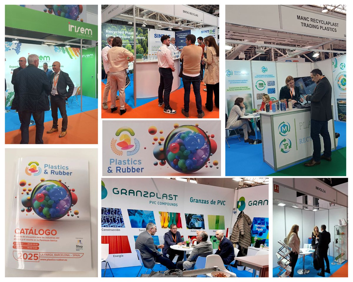Hoy en Plastc&amp;Rubber visitando a #Granzplast, #Sintac, #IMVOLCA, #IRISEM, #Mancreciclaplast y #Tradingplastics. Asiste a nuestra jornada sobre innovación en materiales mañana a las 13h (Sala 9). plastics-rubber.es/programa-cient…