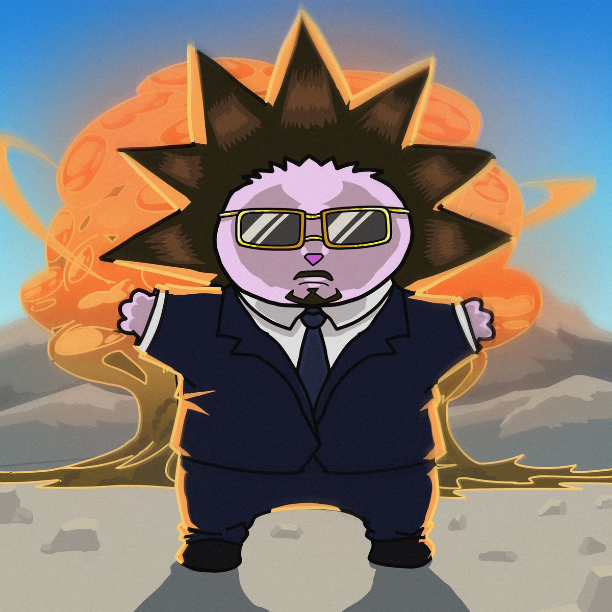 Couldn’t resist making another art for <a href="/ChogNFT/">Chog</a> , I hope they get to see this. 

If this comes across your TL please help rt and tag <a href="/ChogNFT/">Chog</a> in the comments 🙏