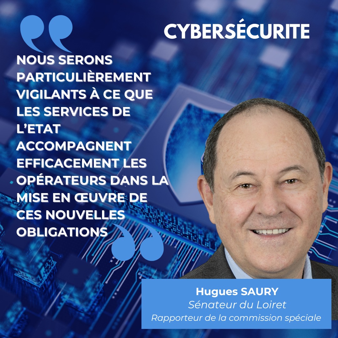 Les Républicains Sénat (@lesrep_senat) on Twitter photo Alors que l'espace cyber est de plus en plus hostile, le <a href="/Senat/">Sénat</a> examine aujourd'hui le projet de loi résilience des infrastructures critiques et renforcement de la #cybersécurité.
<a href="/HSaury/">Hugues Saury</a> et <a href="/P_Chaize/">Patrick Chaize</a>, ont tous deux été désignés rapporteur de la commission spéciale. ⬇️ Alors que l'espace cyber est de plus en plus hostile, le <a href="/Senat/">Sénat</a> examine aujourd'hui le projet de loi résilience des infrastructures critiques et renforcement de la #cybersécurité.
<a href="/HSaury/">Hugues Saury</a> et <a href="/P_Chaize/">Patrick Chaize</a>, ont tous deux été désignés rapporteur de la commission spéciale. ⬇️