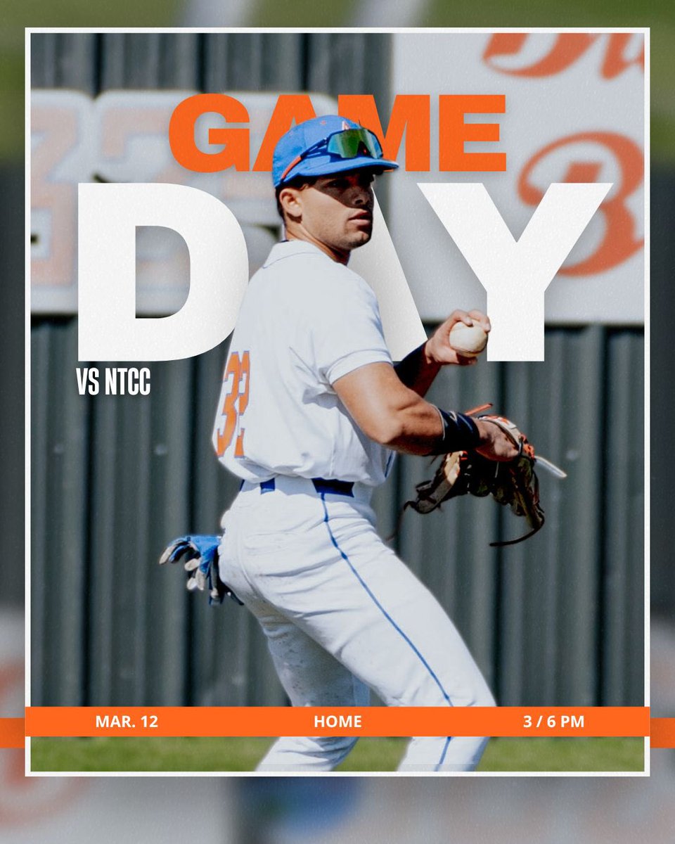 GAME DAY vs NTCC!!

📍: Home
⏰: 3pm &amp; 6pm

Live stream:
Game 1: tsbnsports.com/northeast-texa…
Game 2: tsbnsports.com/northeast-texa…

#RunEm