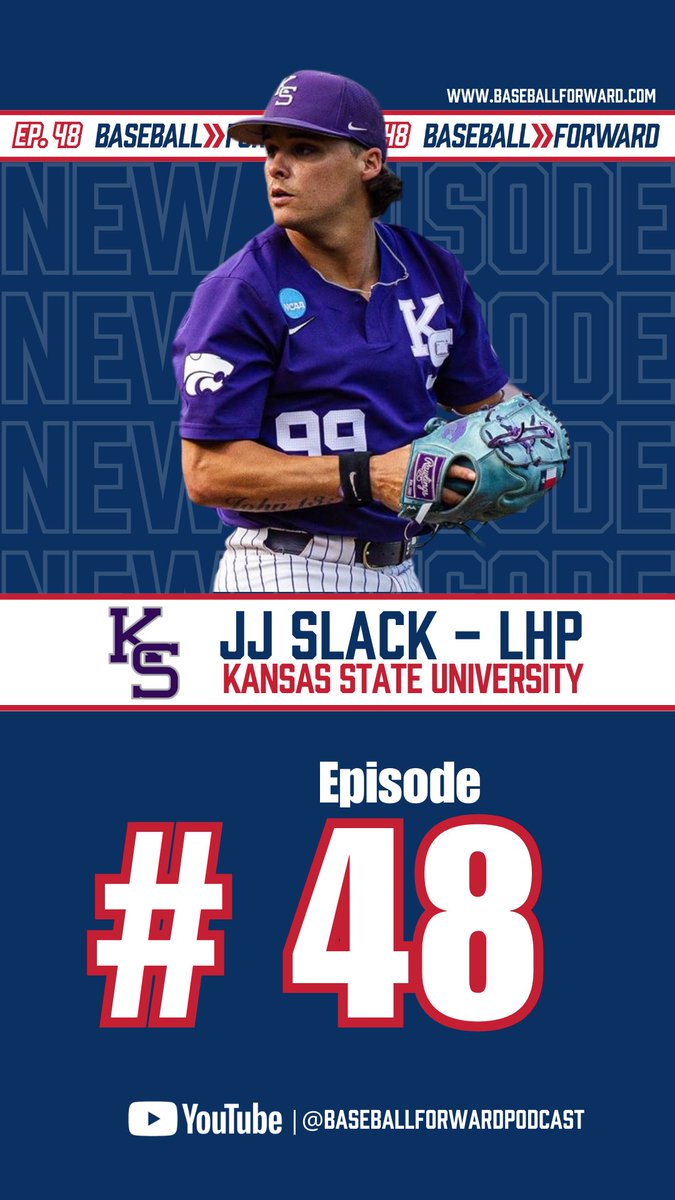 🎙️Ep. 48 | <a href="/j_slack99/">JJ Slack</a> of <a href="/KStateBSB/">K-State Baseball</a> is now available. 

Such an IMPRESSIVE young man. I encourage all the young players out there to listen to this one. Loves ⚾️. Loves his coaches. Loves his teammates. Works his tail off. Be like JJ!

youtu.be/VzYd-Eohz-g?si…