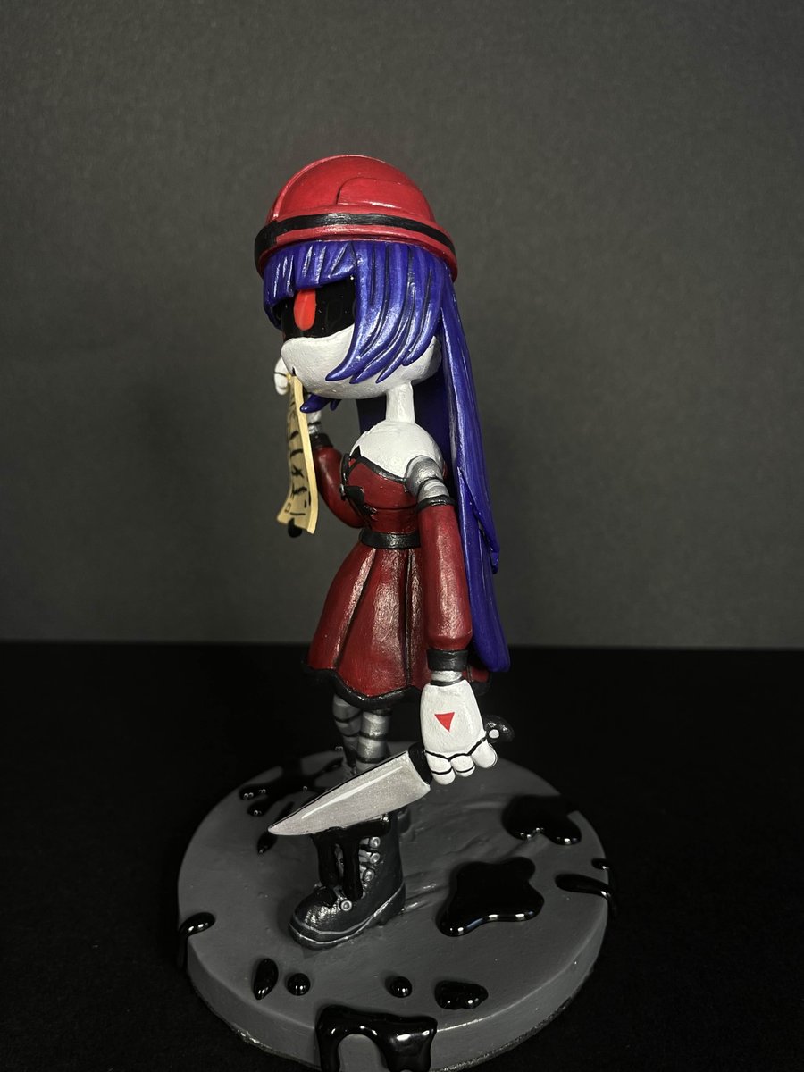 Lalithetroll's tweet photo. Commission of Cyn and Doll for the wonderful u/EURONA2 ! Hand-sculpted from polymer clay, epoxy resin and acrylic paint. Some more angles ^^ https://t.co/R2utP25KlV