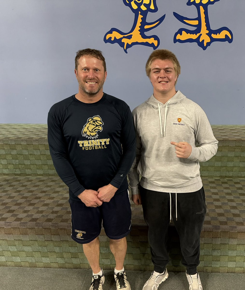 Andrew Vick (@andrewvick71) on Twitter photo Had an outstanding visit at <a href="/TrinityCollege/">Trinity College</a> today! I would like to thank <a href="/CoachRuss2/">Coach Matthew Russell</a> and <a href="/CoachDevanney/">Jeff Devanney</a> for the welcoming atmosphere and hospitality, as well as for the tour around Trinity’s beautiful campus.
<a href="/CSmithScout/">Chris Smith</a> <a href="/CSAPrepStar/">PREPSTAR</a> <a href="/615Preps/">615 Preps</a> <a href="/ncsa/">NCSA College Recruiting</a> <a href="/BigBoardSports/">The BigBoard</a> <a href="/SCOT_FB/">Small College Football Offer Tracker</a> Had an outstanding visit at <a href="/TrinityCollege/">Trinity College</a> today! I would like to thank <a href="/CoachRuss2/">Coach Matthew Russell</a> and <a href="/CoachDevanney/">Jeff Devanney</a> for the welcoming atmosphere and hospitality, as well as for the tour around Trinity’s beautiful campus.
<a href="/CSmithScout/">Chris Smith</a> <a href="/CSAPrepStar/">PREPSTAR</a> <a href="/615Preps/">615 Preps</a> <a href="/ncsa/">NCSA College Recruiting</a> <a href="/BigBoardSports/">The BigBoard</a> <a href="/SCOT_FB/">Small College Football Offer Tracker</a>