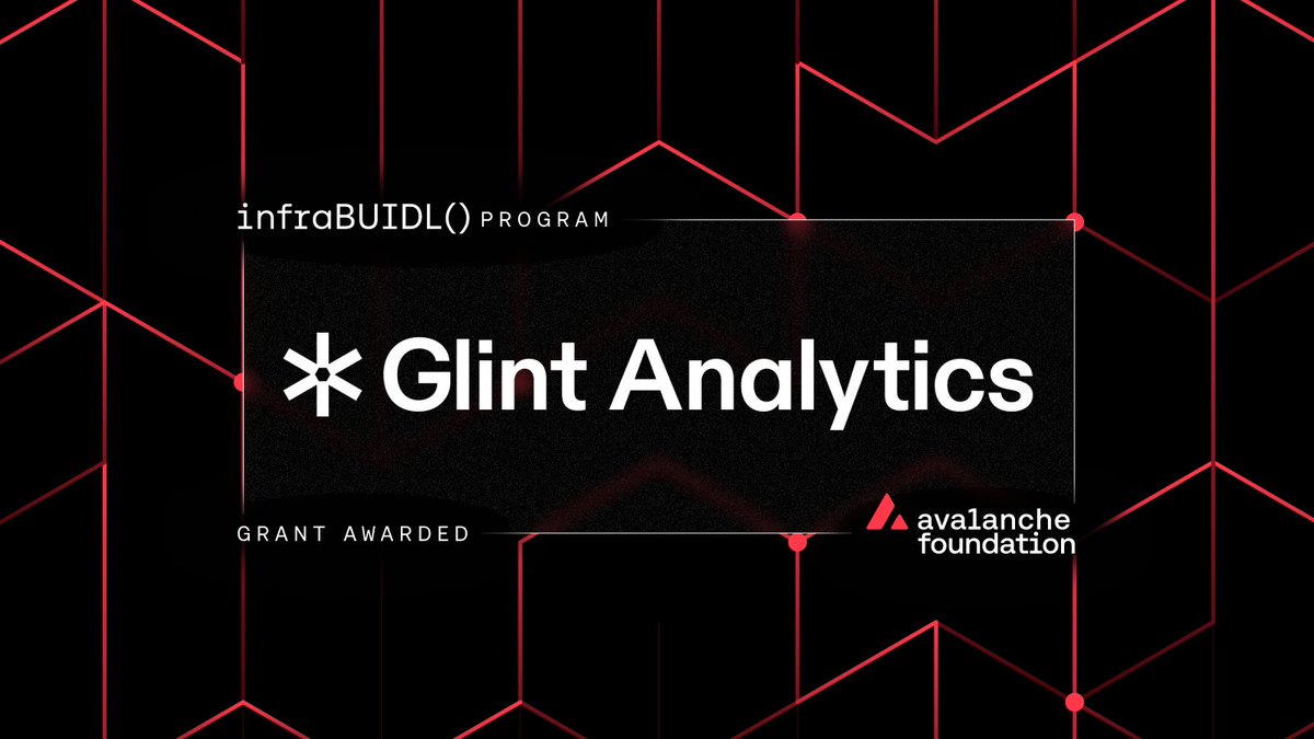 🔺 Glint Analytics Awarded InfraBUIDL() Grant

The Avalanche Foundation is pleased to award @GlintAnalytics an infraBUIDL() Program grant to integrate Avalanche into their intuitive, low-code analytics platform!

Who are Glint?

Glint empowers users of all skill levels to unlock