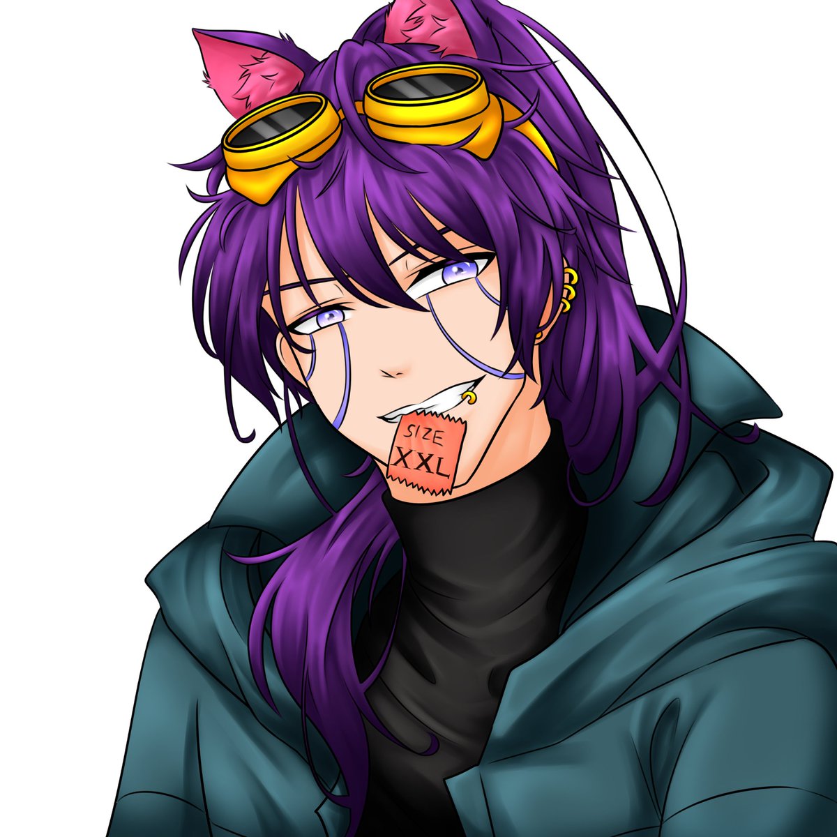 V_ChaosVT's tweet photo. Haii, I'm Cookie. (@CookieVA3 ) Ya local cyber demon neko mafia boss from the cyberpunk era. Pronouns atm he/they (may change) I'm a second in command of V-Chaos. I'm a lewdtuber/VA, and I'm a variety streamer. Debut coming soon.... https://t.co/aj3AILsvnj