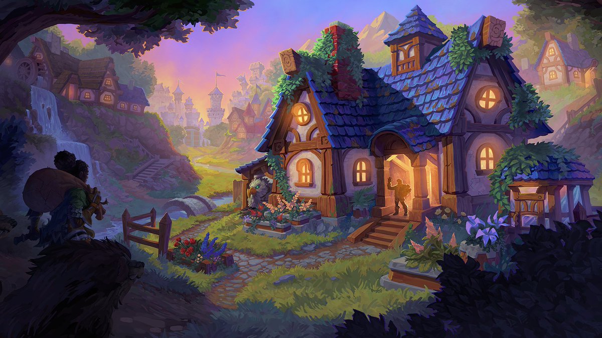 World of Warcraft housing interior design preview showing customizable furniture and decorative elements for player homes in Azeroth