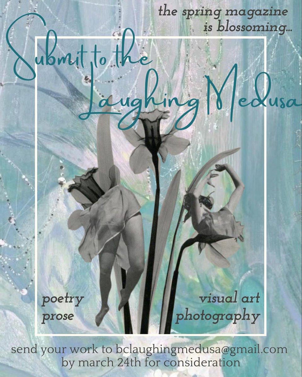 Laughing Medusa submissions open!
Send entries to bclaughingmedusa@gmail.com