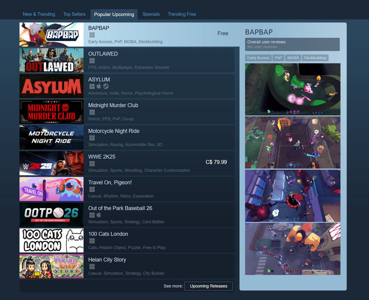 We're in popular upcoming on Steam 😱 (we're launching today!)