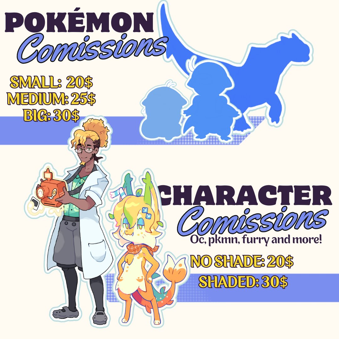 MolchiBerry's tweet image. Comissions are open again!!!
Any doubt just lemme know either on DM'S or in the comments!!