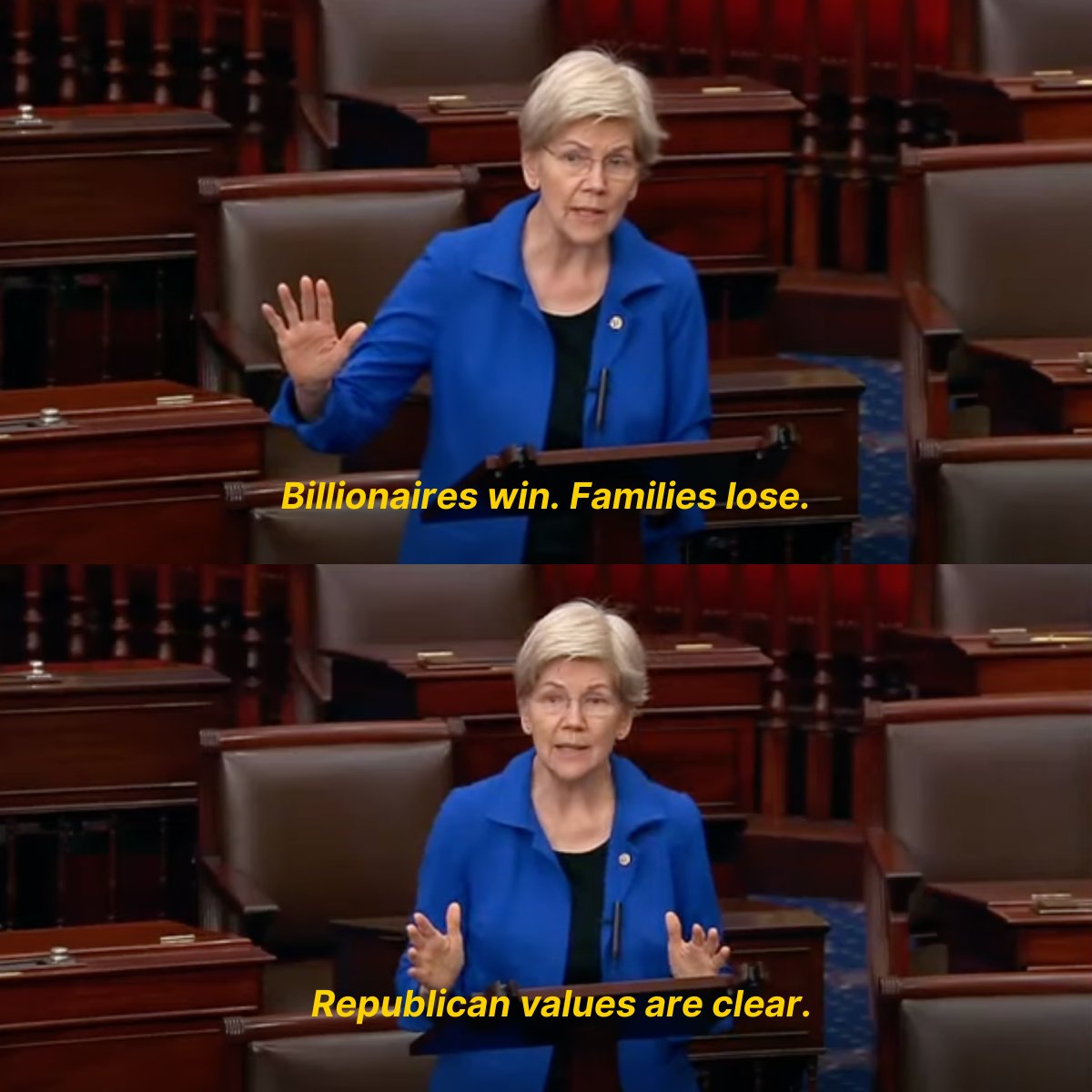 PaybackCampaign's tweet image. Republican values: If you’re a billionaire, here’s a tax cut. If you’re a working family, good luck affording groceries, healthcare, or childcare.
