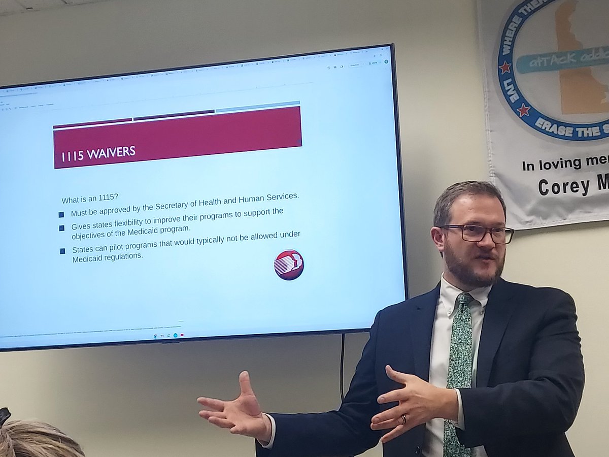 "The future of Medicaid is unknown," Delaware Medicaid Director Andrew Wilson told attendees at atTAcK addiction's monthly meeting. He said uncertainty about federal funding means he doesn't know what the program will look like in six months or a year. #netde 
<a href="/Delaware_DHSS/">DHSS</a>