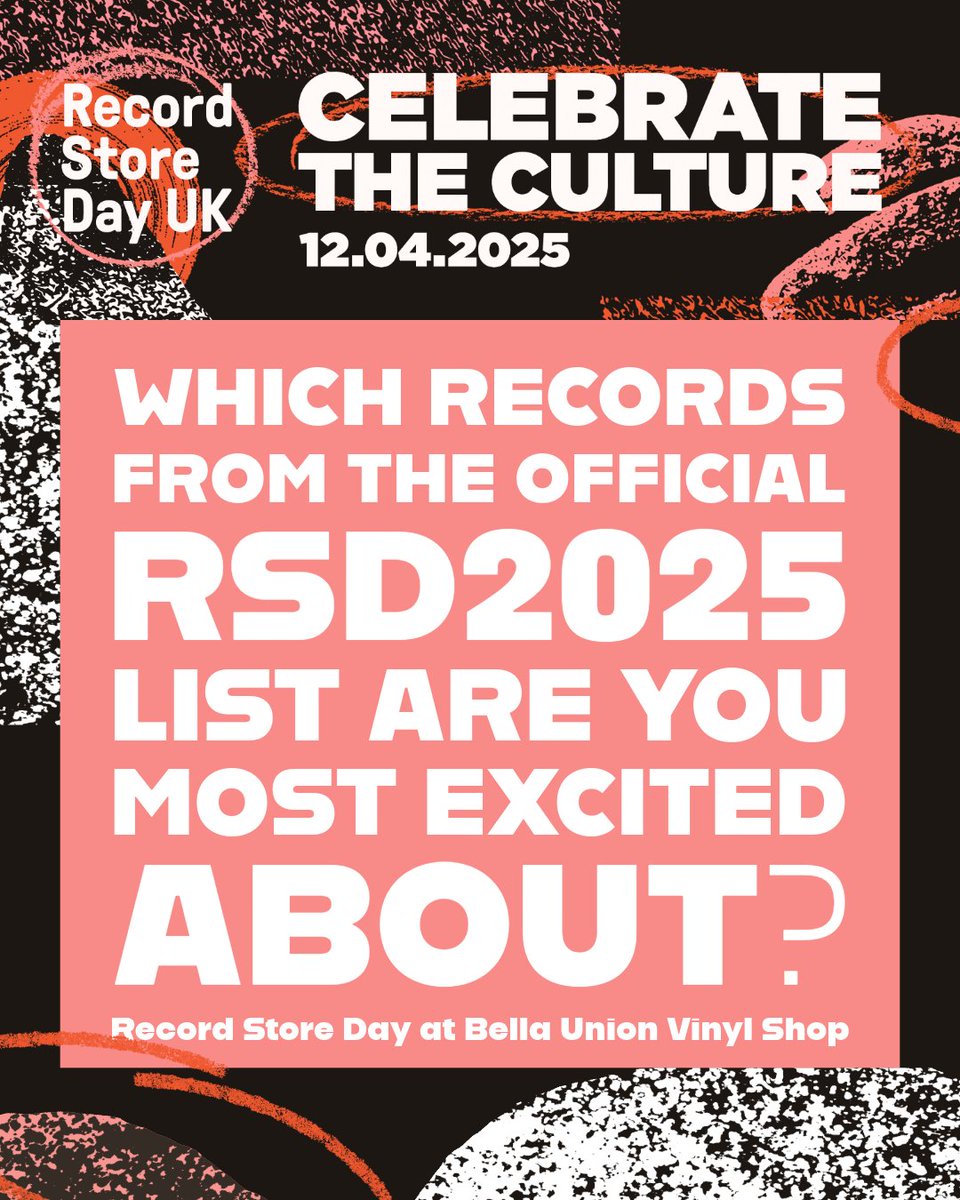 BellaUnionVinyl's tweet image. The official Record Store Day 2025 list is out, and we want to know which records you’re most excited about! We hope we’ll have your favourites 🤫😋