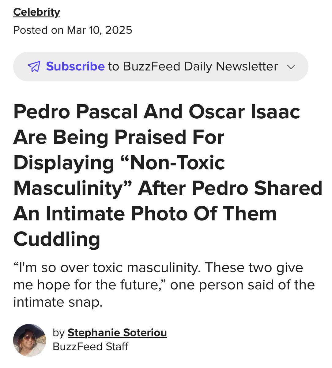 I'm a Californian who never uses the word "hella"

That said...

Men cuddling other men is hella gay