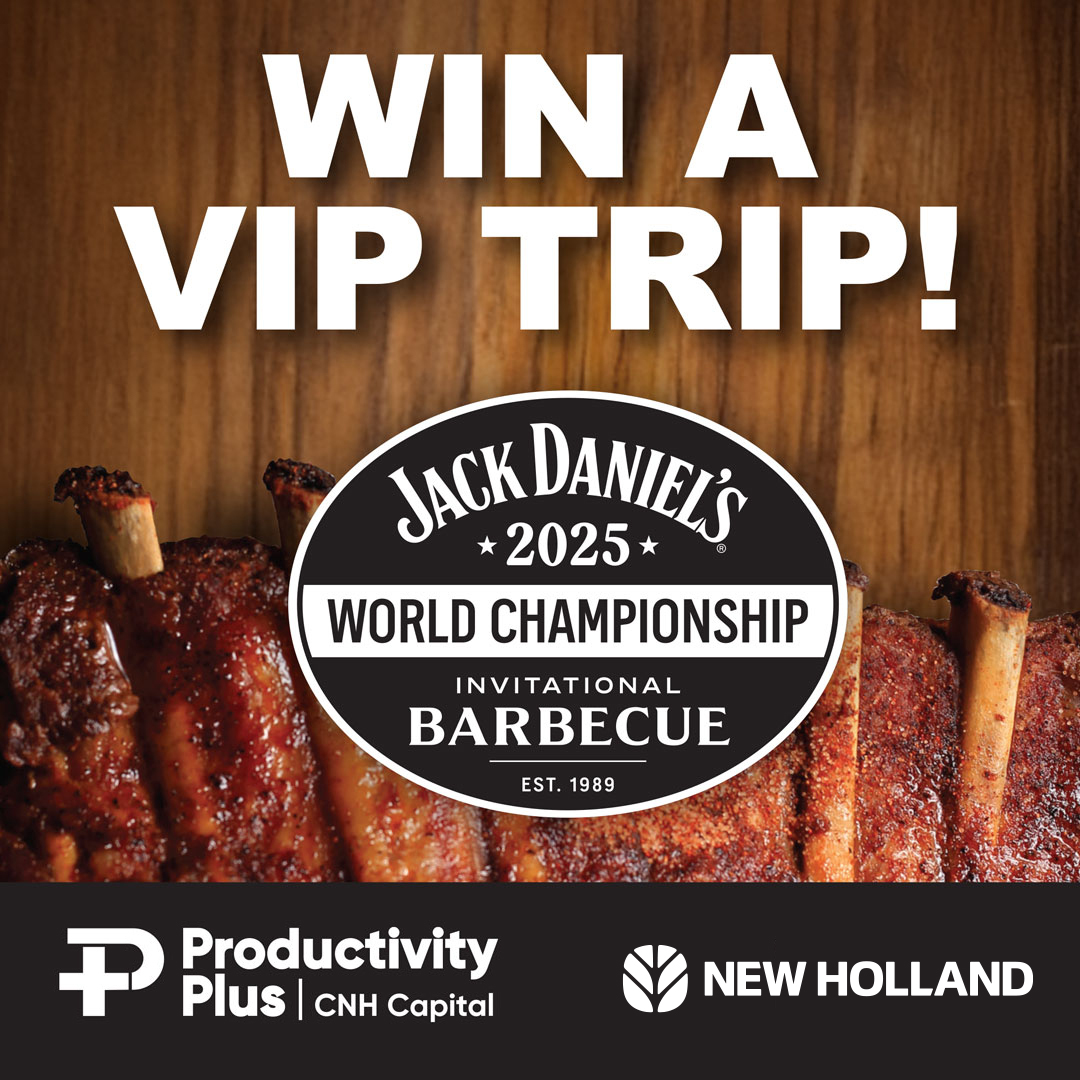 Get a Productivity Plus account, and you'll be entered to win* a VIP trip for 2 to Lynchburg, TN to attend the Jack Daniel’s World Championship Invitational Barbecue. Apply now through July 31, 2025 to enter! cnhcapital.com/en_us/Pages/of…