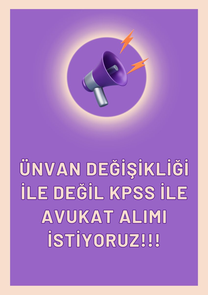 <a href="/drmemisoglu/">Prof. Dr. Kemal Memişoğlu</a> Ünvan değişikliği ile avukat alımına son verilsin. KPSSye girmiş binlerce hukuk mezunu avukat alımı bekliyor. Kamuya atanmayı bekleyen hukukçular için ünvan değişikliği ile avukat alımı yapılmasın. Hakkımız olan kadrolar elimizden alınmamalıdır. #ÜnvanDeğişikliğineHayır