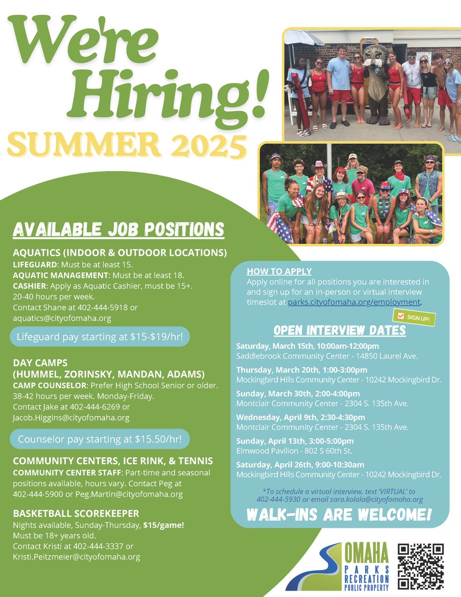 Are you planning to work with us this summer but still haven't applied? If you have a certain camp or pool you want to work at, it's time to apply NOW! 🔥🥾🛟🌊

Learn more on our website ➡️ ow.ly/7BIU50Vbnbt