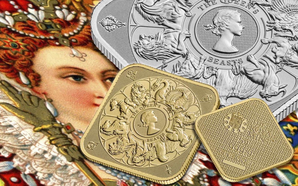 agaunews's tweet photo. The Royal Mint's 'Queens Beasts Completer' coins make the transition to gold and silver bullion bars -  https://t.co/kFBedqsPv6  - #coins #numismatics #silver #gold #bullion #bullionbar #royalmint #queensbeasts https://t.co/HF3rILKEnT