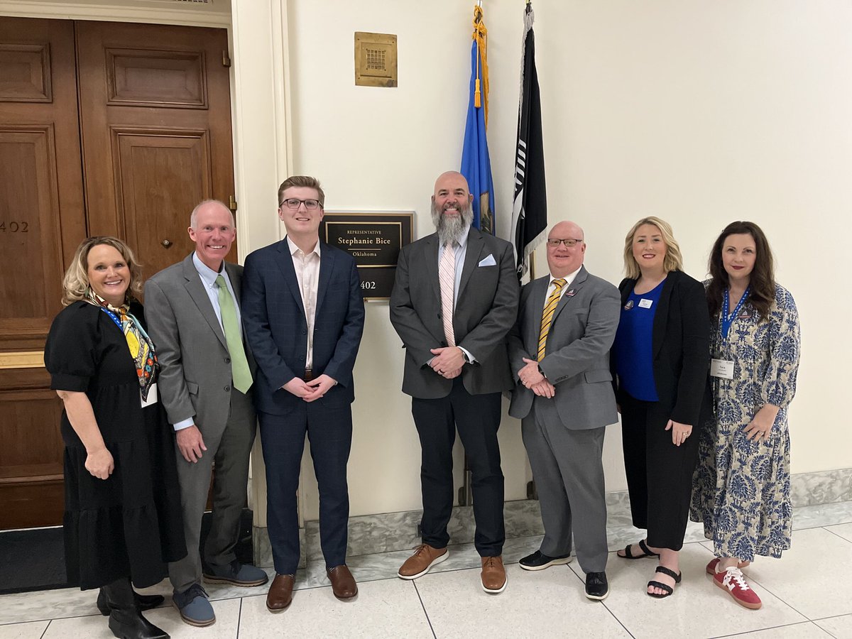 Met with CJ O’Neil with ⁦<a href="/RepBice/">Rep. Stephanie Bice</a>⁩ office to discuss the importance of federal funding to support our local public schools. Thank you for your attentive ear! #PrincipalsAdvocate ⁦<a href="/CCOSA/">CCOSA</a>⁩ ⁦<a href="/OASSP1/">OASSP</a>⁩ ⁦<a href="/OMLEA1/">OMLEA</a>⁩
