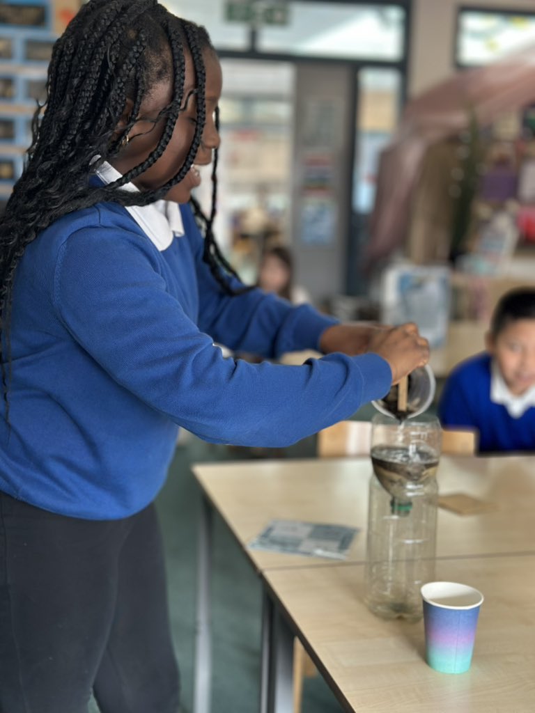 FoxfieldYear5's tweet photo. As part of British Science Week, Year 5 explored the science behind filters! They made their own and tested which worked best! @foxfield https://t.co/85zcF8HvAN