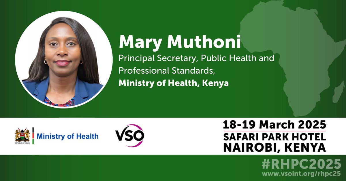 Health Promotion Kenya (@moh_dhp) on Twitter photo 🌟 Meet the changemakers!
At #RHPC2025, <a href="/psmuthoni/">Mary Muthoni Muriuki, CBS, HSC</a> will spotlight how intersectional approaches dismantle barriers to healthcare. Join us on 18th - 19th Mar 2025 to redefine Universal Health Coverage because every voice matters. 🎟️Secure your spot now: bit.ly/3Cp6Vzb 🌟 Meet the changemakers!
At #RHPC2025, <a href="/psmuthoni/">Mary Muthoni Muriuki, CBS, HSC</a> will spotlight how intersectional approaches dismantle barriers to healthcare. Join us on 18th - 19th Mar 2025 to redefine Universal Health Coverage because every voice matters. 🎟️Secure your spot now: bit.ly/3Cp6Vzb