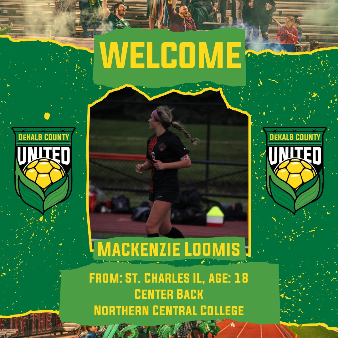 🚨 SIGNING NEWS! 🚨

DKCU strengthens its defense with the addition of <a href="/MackenzieLoomi5/">Mackenzie Loomis</a> ! This "5-foot-10 athletic marvel" from St. Charles brings leadership and skill to our squad. Welcome, Mackenzie! 💚💛

dkcunited.com/post/loomis-lo…