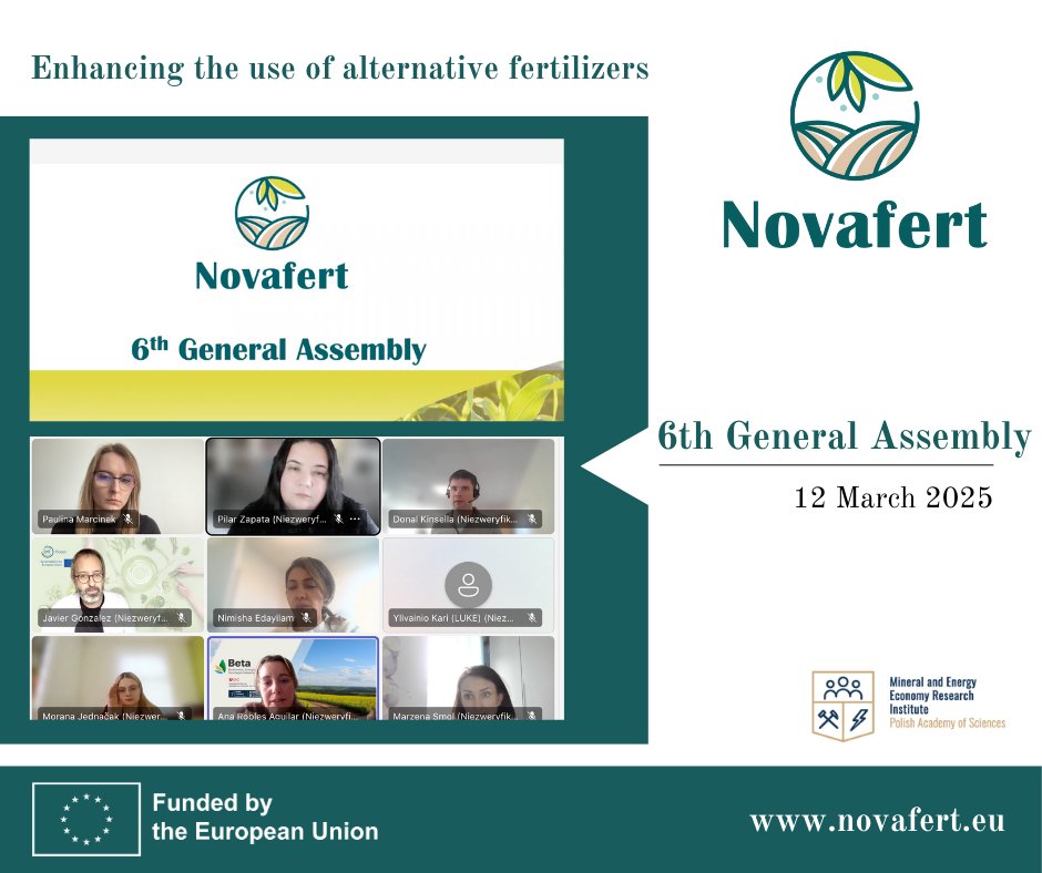 Today, we gathered with our <a href="/novafert/">Novafert</a>  partners for the 6th General Assembly  🚀

🔎 We reviewed progress, tackled challenges &amp; planned the last steps to maximize our impact.

Stay tuned for more updates! 🔜

🔗novafert.eu