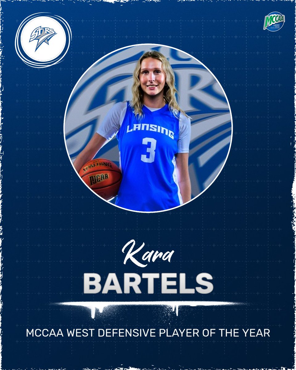 MCCAA (@mccaa1926) on Twitter photo MCCAA Women's Basketball Awards 🏅🏀
Western Conference
Defensive Player of the Year
Kara Bartels - <a href="/LCCstarsWBB/">Lansing Community College Women’s Basketball</a> MCCAA Women's Basketball Awards 🏅🏀
Western Conference
Defensive Player of the Year
Kara Bartels - <a href="/LCCstarsWBB/">Lansing Community College Women’s Basketball</a>