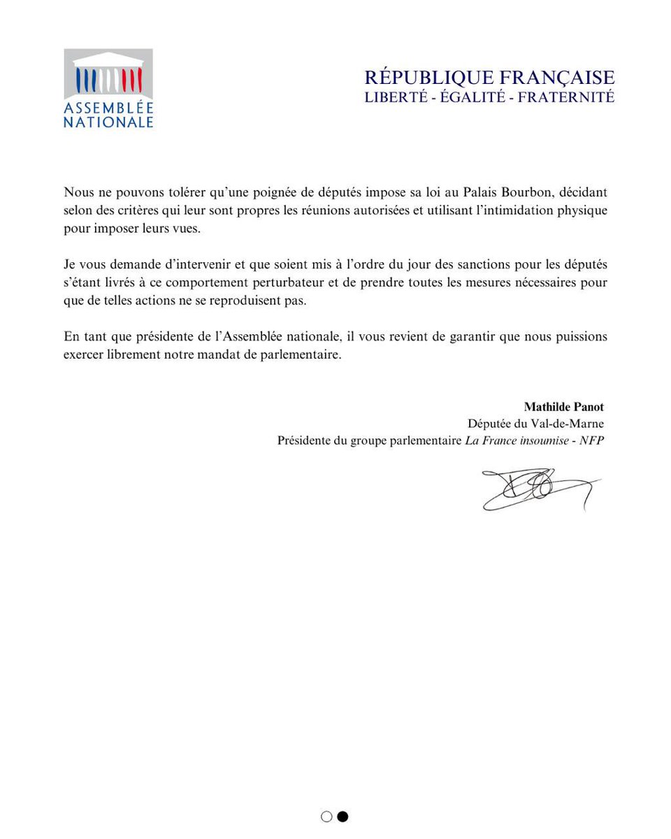 L’extrême droite ne peut pas faire sa loi à l'Assemblée nationale !

Ma lettre à <a href="/YaelBRAUNPIVET/">Yaël Braun-Pivet</a> suite aux menaces de députés UDR et RN lors de la table ronde organisée par le député insoumis Raphaël Arnault. 

Notre combat contre l'islamophobie ne faiblira pas.