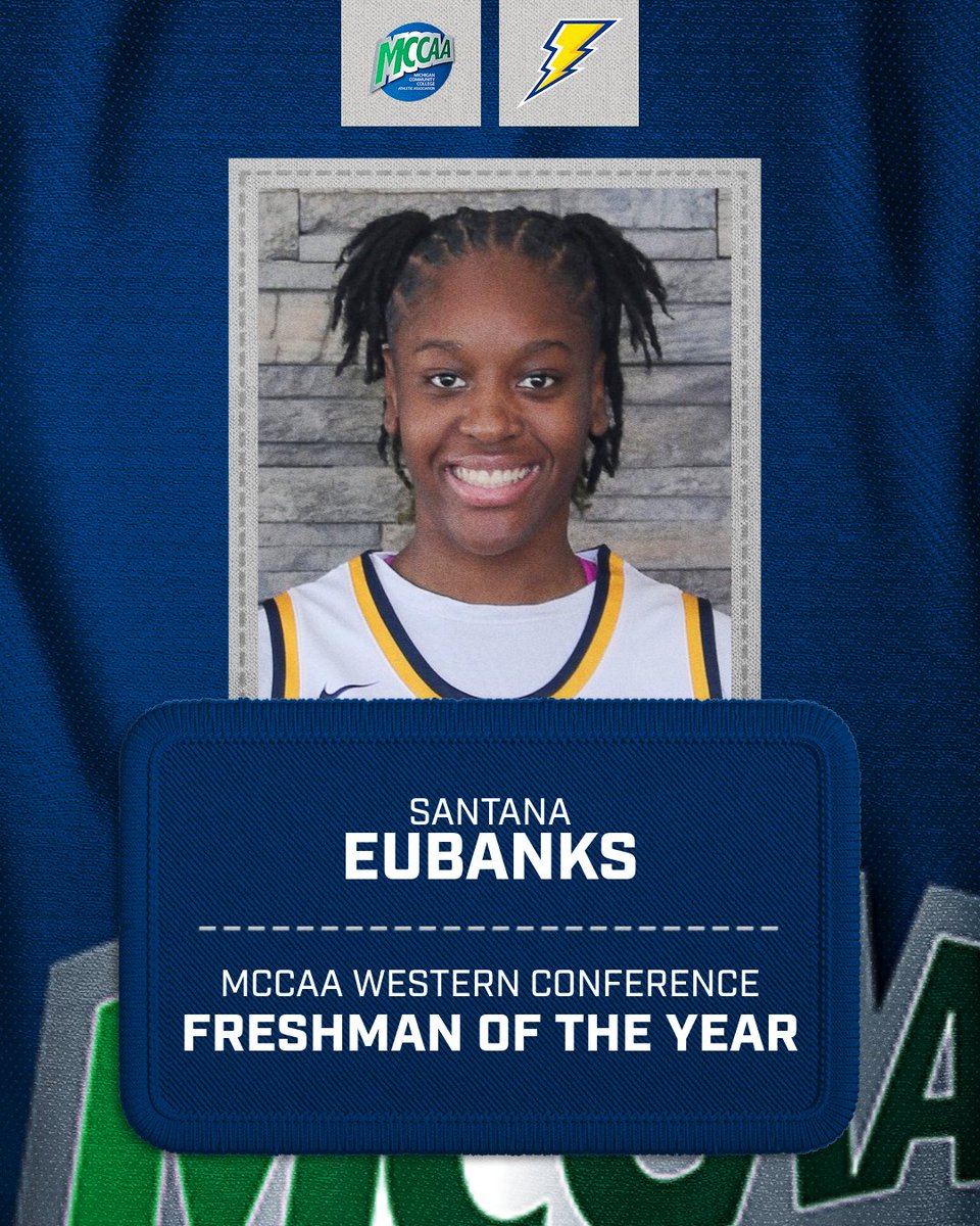 MCCAA (@mccaa1926) on Twitter photo MCCAA Women's Basketball Awards 🏅🏀
Western Conference
Freshman of the Year
Santana Eubanks - <a href="/MU_AncillaWBB/">Marian University - Ancilla WBB</a> MCCAA Women's Basketball Awards 🏅🏀
Western Conference
Freshman of the Year
Santana Eubanks - <a href="/MU_AncillaWBB/">Marian University - Ancilla WBB</a>